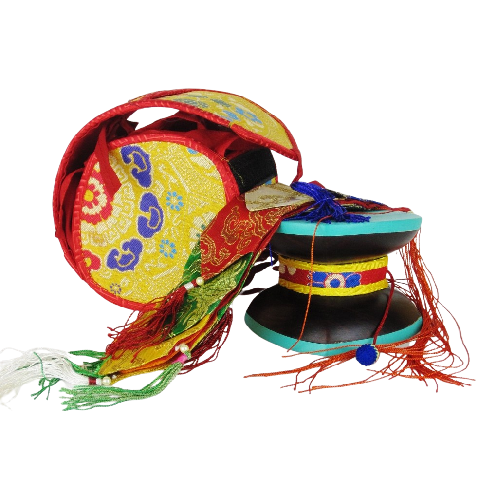 Damaru med Tashibanner