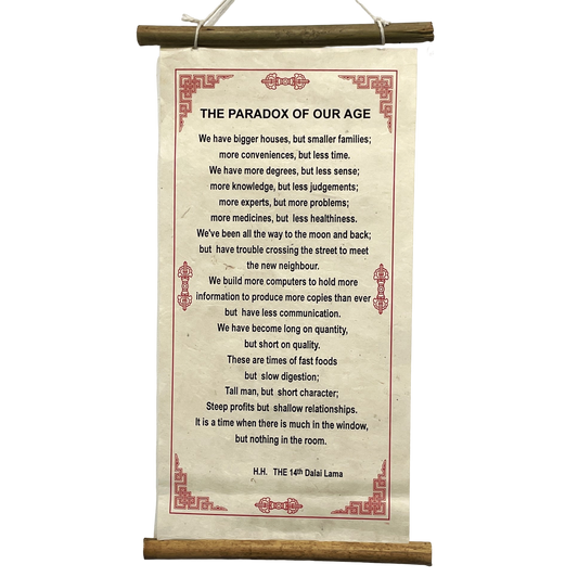 "The Paradox Of Our Age"
