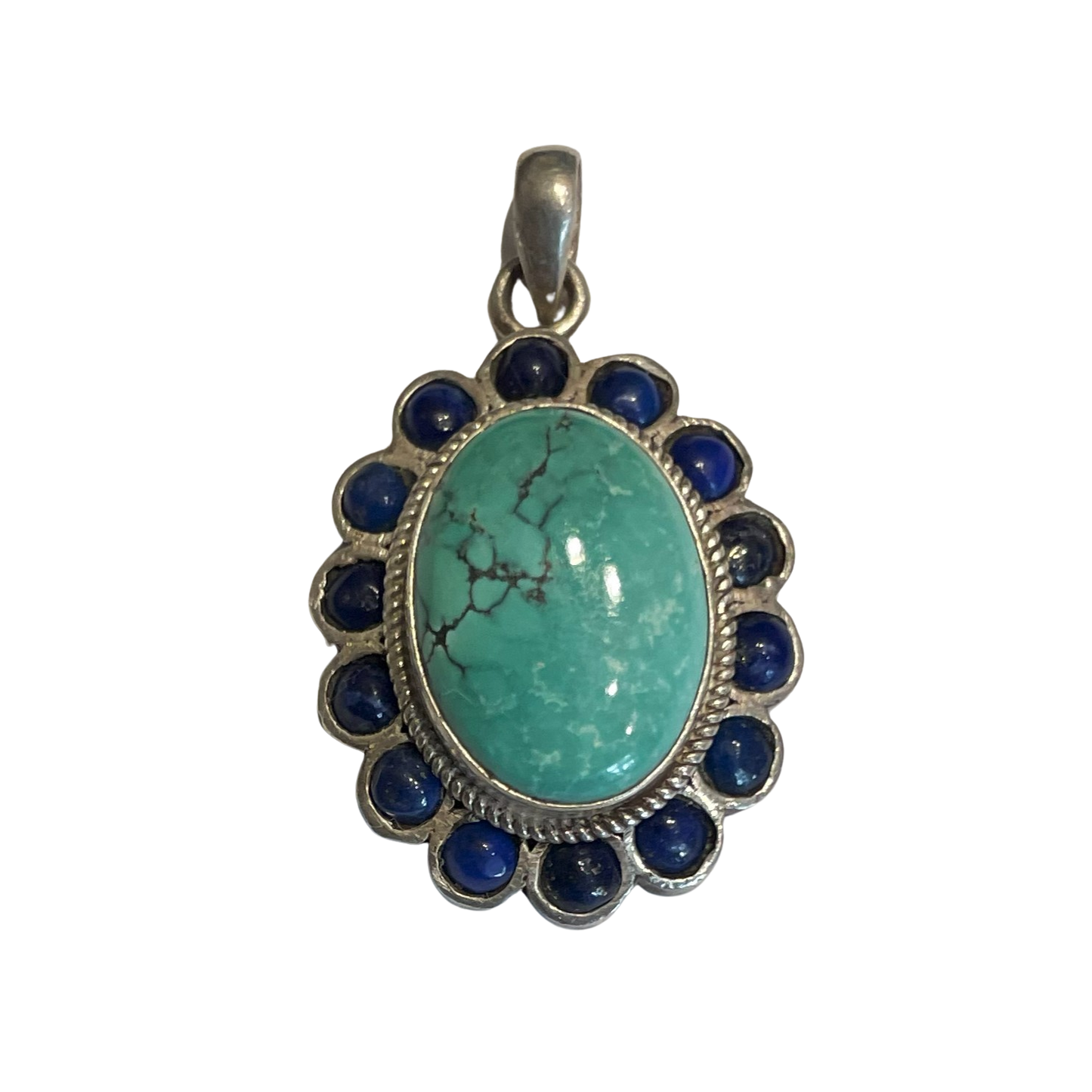 Turkis og Lapis Lazuli Vedhæng