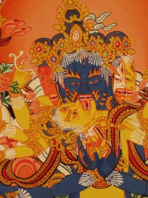 Chakrasamvara i Yab Yum Thangka