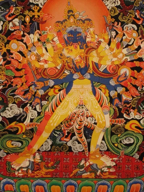 Chakrasamvara i Yab Yum Thangka