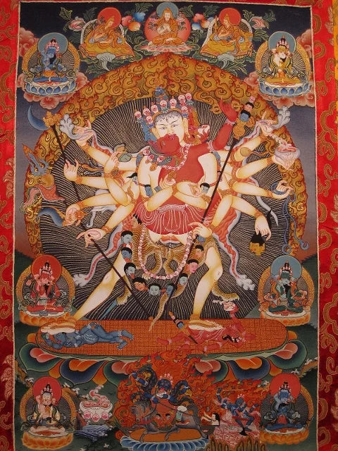 Chakrasamvara i Yab Yum Thangka