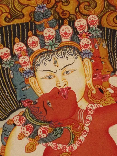 Chakrasamvara i Yab Yum Thangka