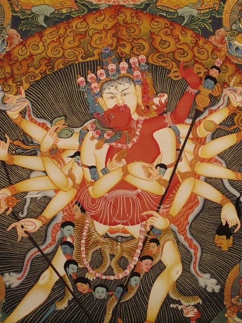 Chakrasamvara i Yab Yum Thangka