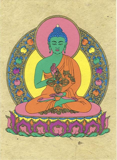Amoghasiddhi Buddha Postkort