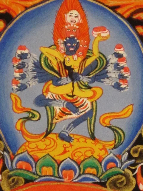 Chakrasamvara i Yab Yum Thangka