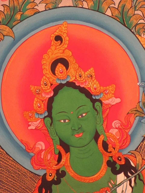 Grøn Tara Thanka