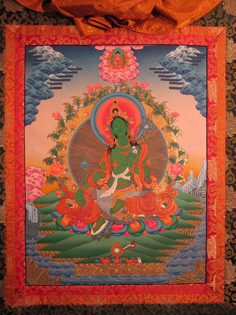 Grøn Tara Thanka