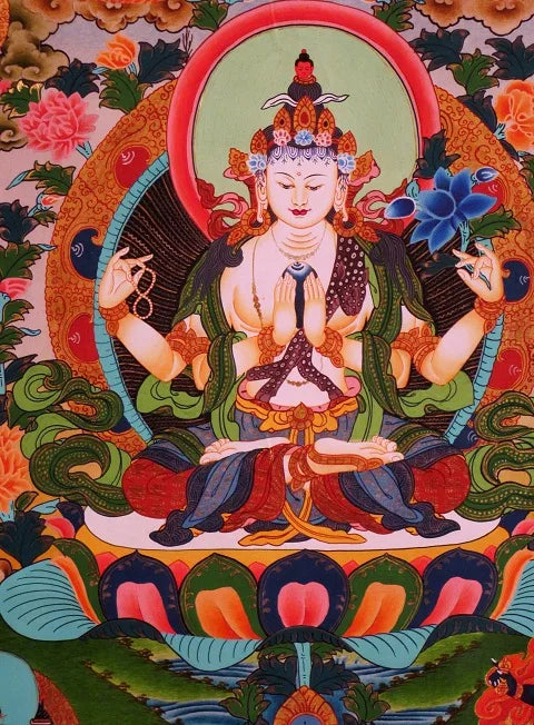 Avalokitesvara - Chenrezi Thangka
