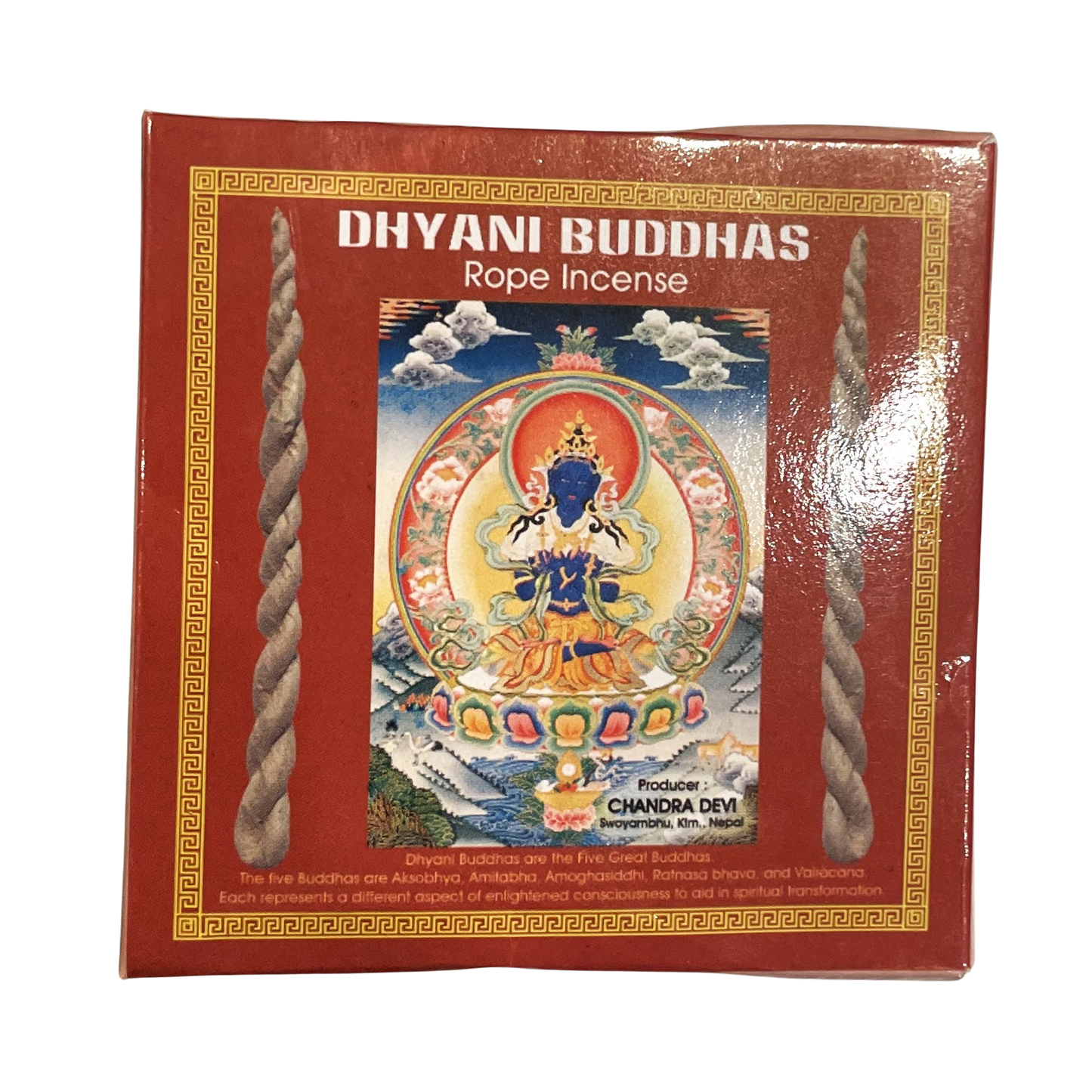 Dhyani Buddhas Rope Røgelse