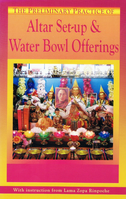 Alter set-up & Water bowl offerings
