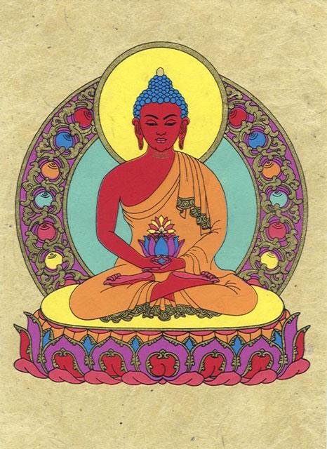 Amitabha Buddha Postkort