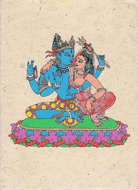 Shiva og Parvati Postkort